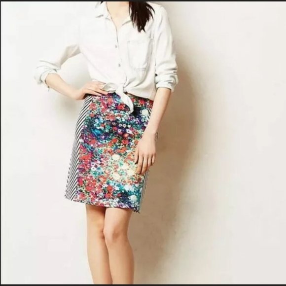 Anthropologie Tabitha Spring Meadow Pencil Skirt - Picture 1 of 5